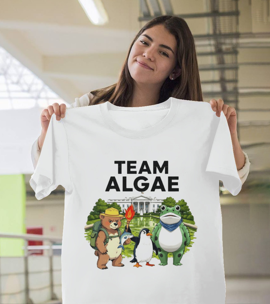 Team Algae Frog Penguin Bear White House 2026 Make Algae Great Again T-Shirt