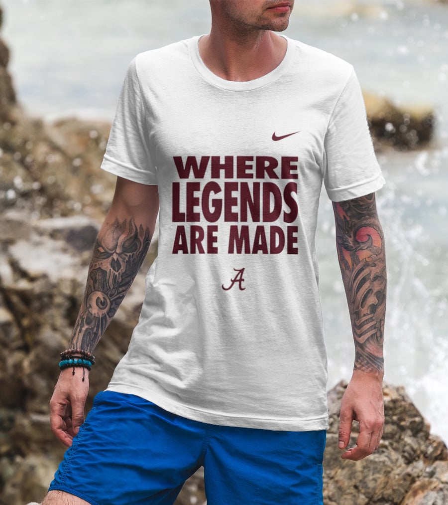 Alabama Crimson Tide Nike Where Legends Are Made T-Shirt