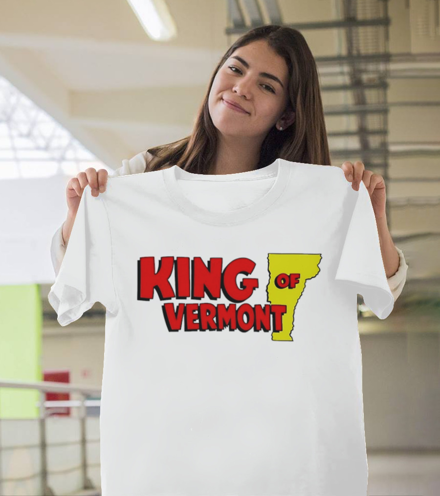 KING OF VERMONT Map T-Shirt