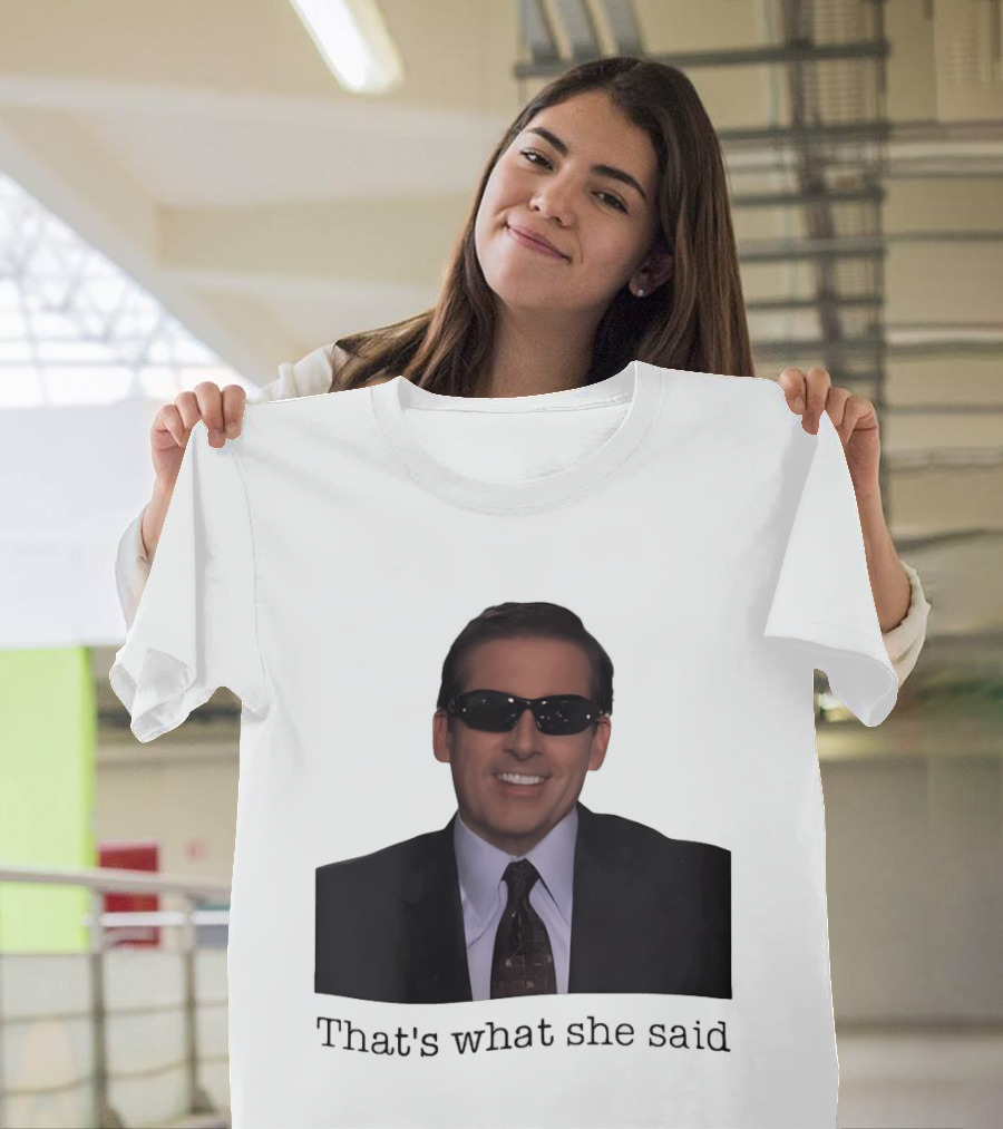 Michael Scott That's What She Said Sunglasses Suit T-Shirt