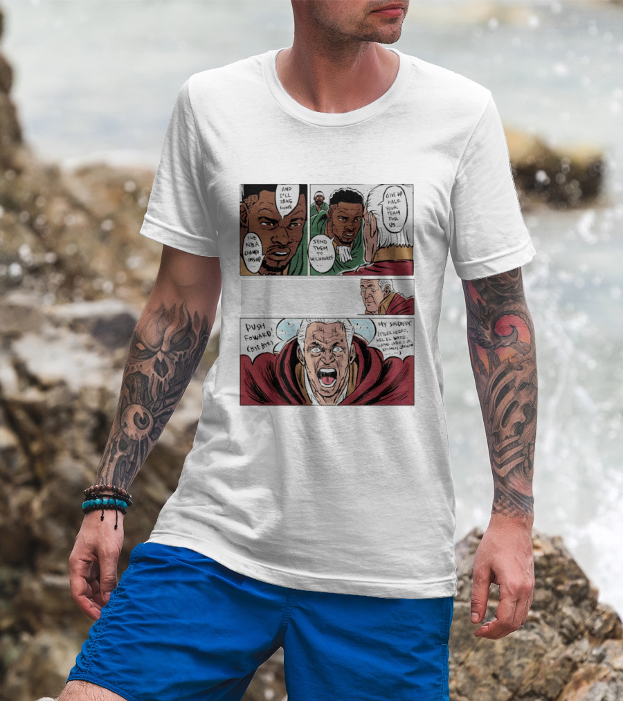 Milwaukee Bucks Giannis Antetokounmpo To Miami Give Up Half Your Team NBA Champion Push Forward T-Shirt
