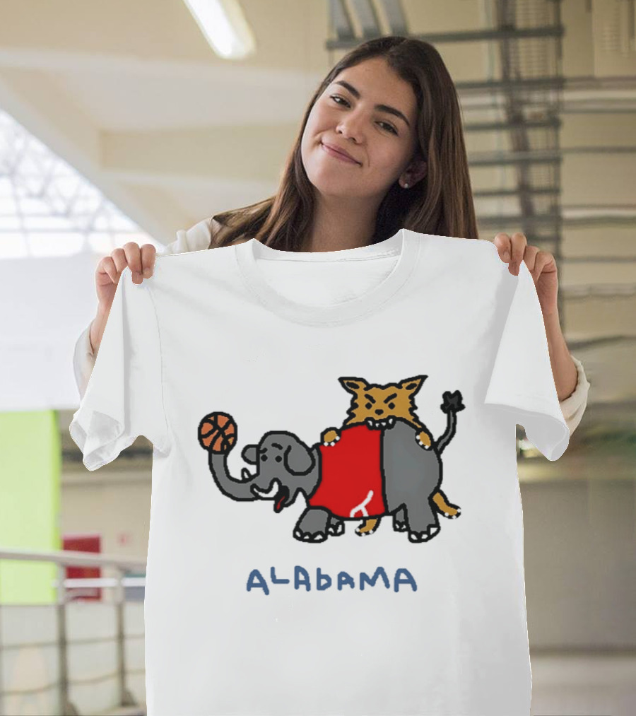 Kentucky Wildcats Vs Alabama Crimson Tide Basketball 2026 SEC Rivalry Paint T-Shirt