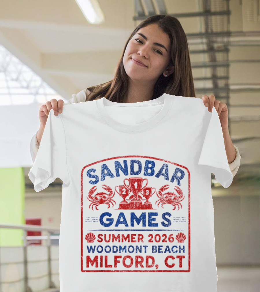Sandbar Games Summer 2026 Woodmont Beach Milford CT Event T-Shirt