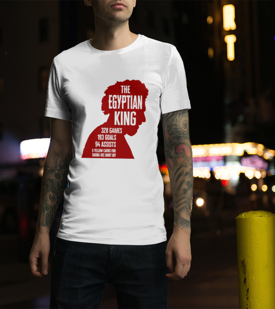 The Egyptian King Mohamed Salah 328 Games 159 Goals 94 Assists Liverpool FC Stats T-Shirt