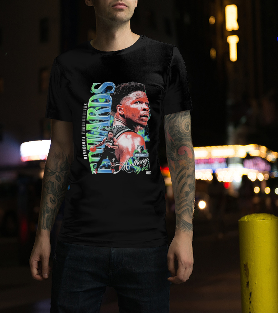 Anthony Edwards Minnesota Timberwolves Basketball Star Collage T-Shirt