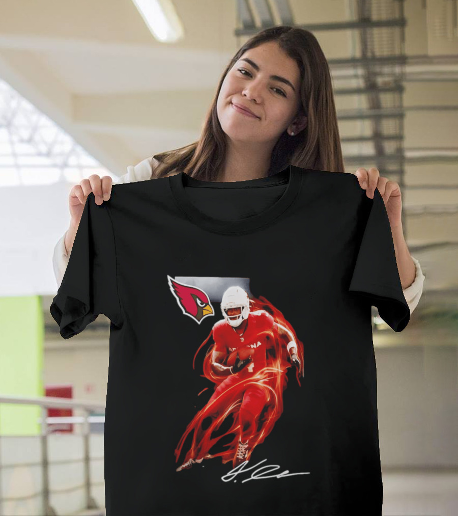 Arizona Cardinals Jeremiyah Love Legacy Rookie Football Player Signature Flame T-Shirt