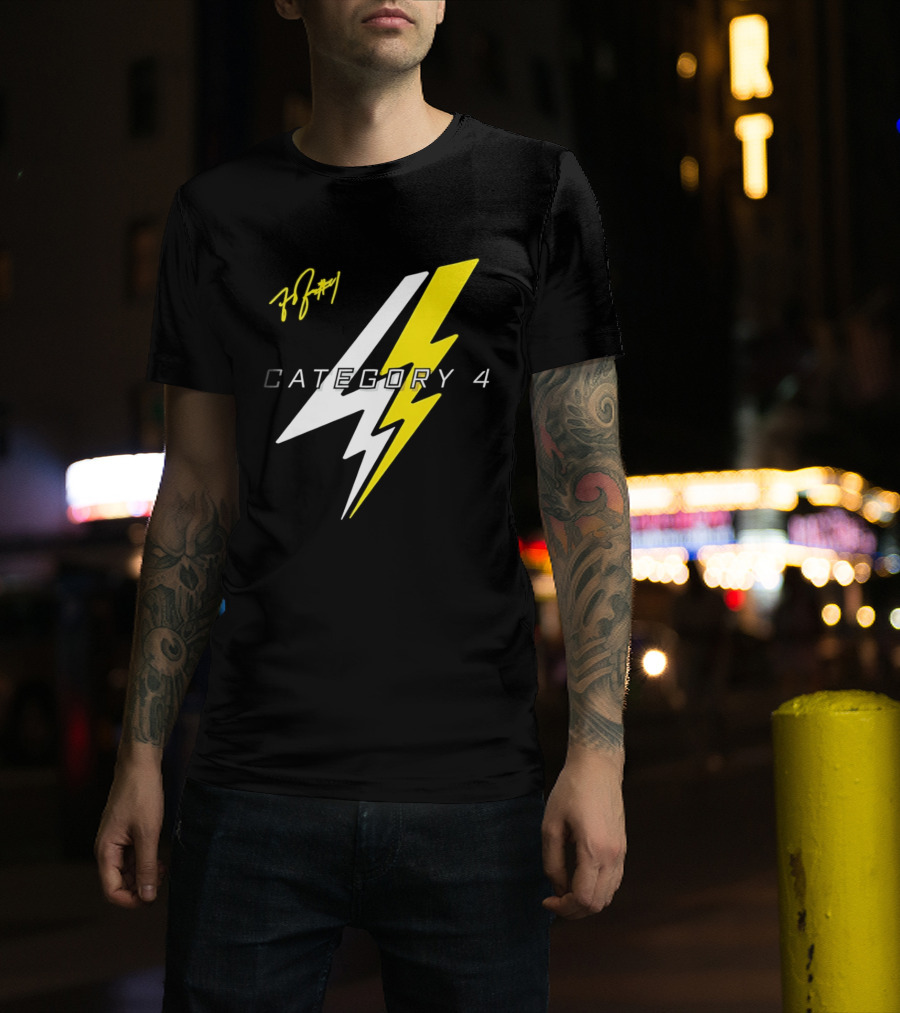 LSU Tigers Flau'jae Johnson Category 4 Lightning Bolt Signature T-Shirt