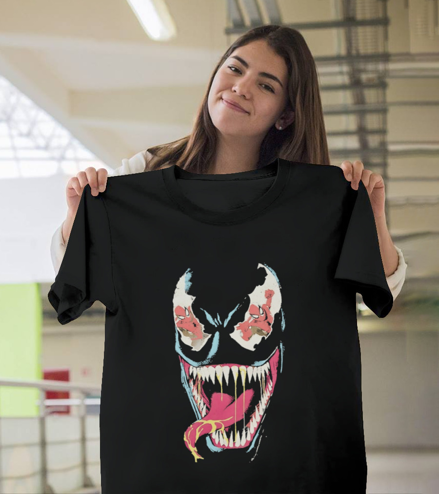 Marvel Venom Spider Man Reflection In The Eyes T-Shirt