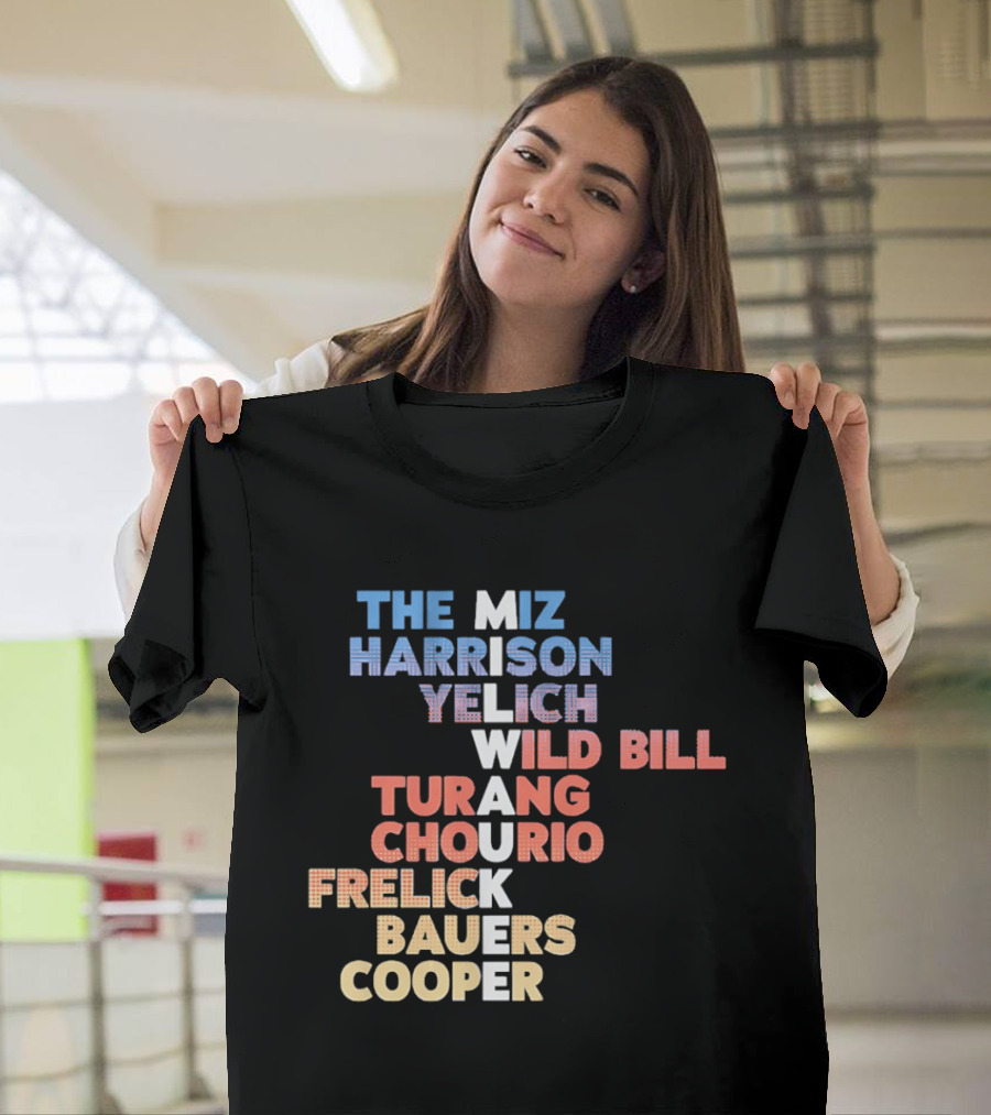Milwaukee Brewers 2026 Roster Names The Miz Harrison Yelich Wild Bill Turang Chourio Frelick Bauers Cooper T-Shirt