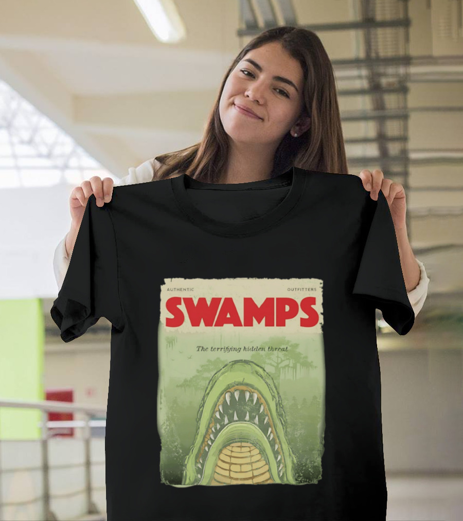 Authentic Outfitters Swamps The Terrifying Hidden Threat T-Shirt
