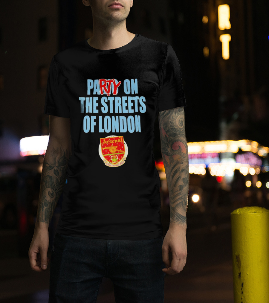 Arsenal Football Club Party On The Streets Of London T-Shirt