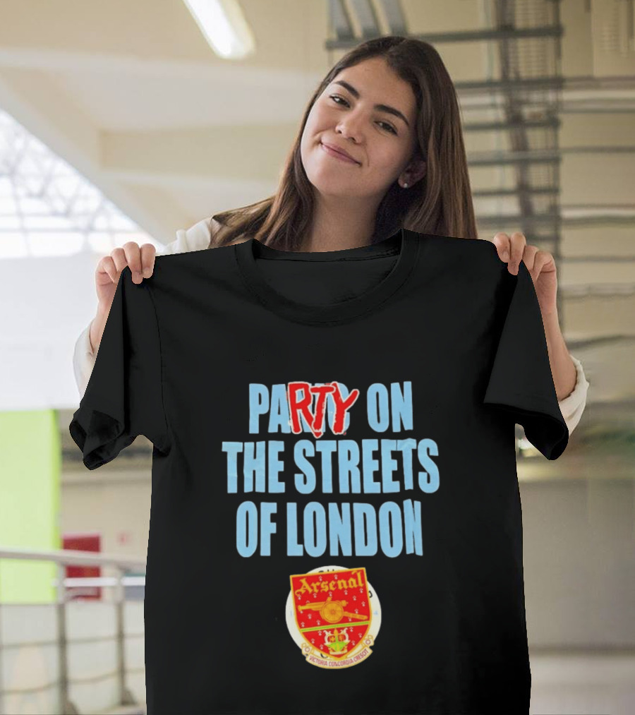 Arsenal Football Club Party On The Streets Of London T-Shirt