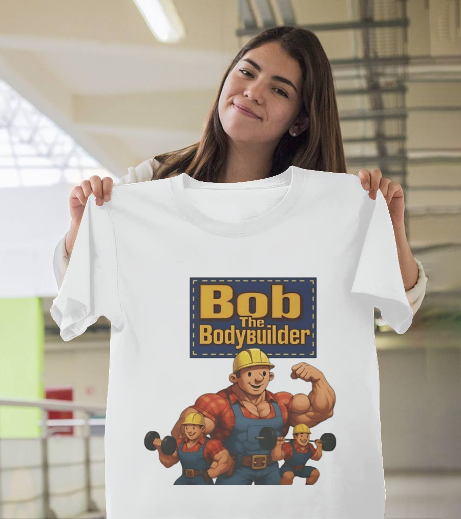 Bob The Bodybuilder Strongman Lifting Weights Movie T-Shirt