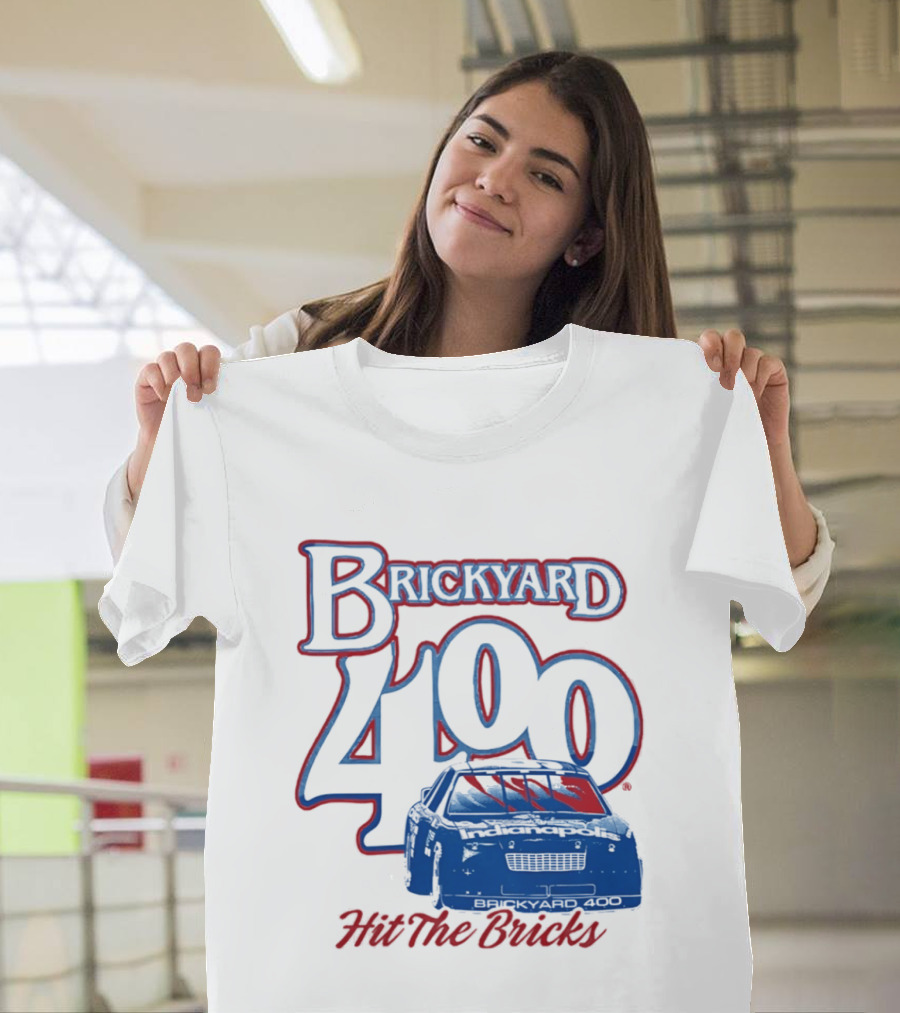 Brickyard 400 Hit The Bricks Indianapolis Motor Speedway Racing Car T-Shirt