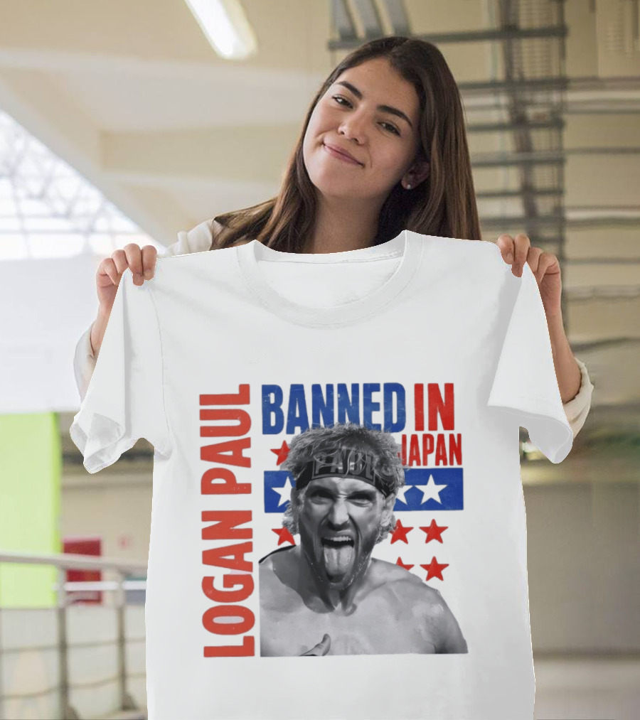 Logan Paul Banned In Japan Stars And Stripes T-Shirt