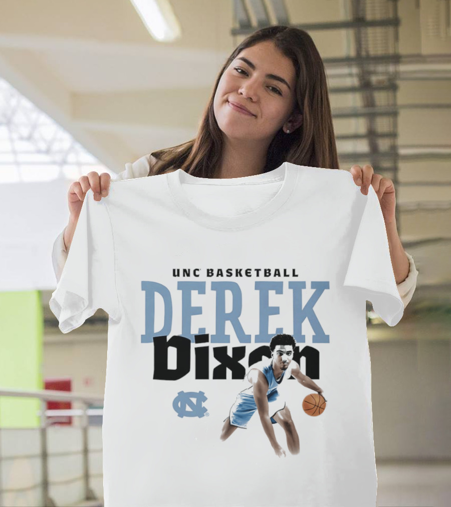 UNC Basketball Derek Dixon Player Pose Star T-Shirt
