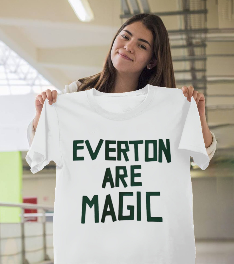 Everton Are Magic Premier League Goodison Park Fan Celebration T-Shirt