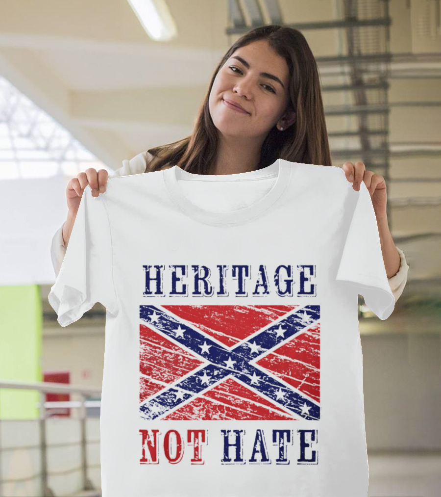 Heritage Not Hate Confederate Flag Southern T-Shirt