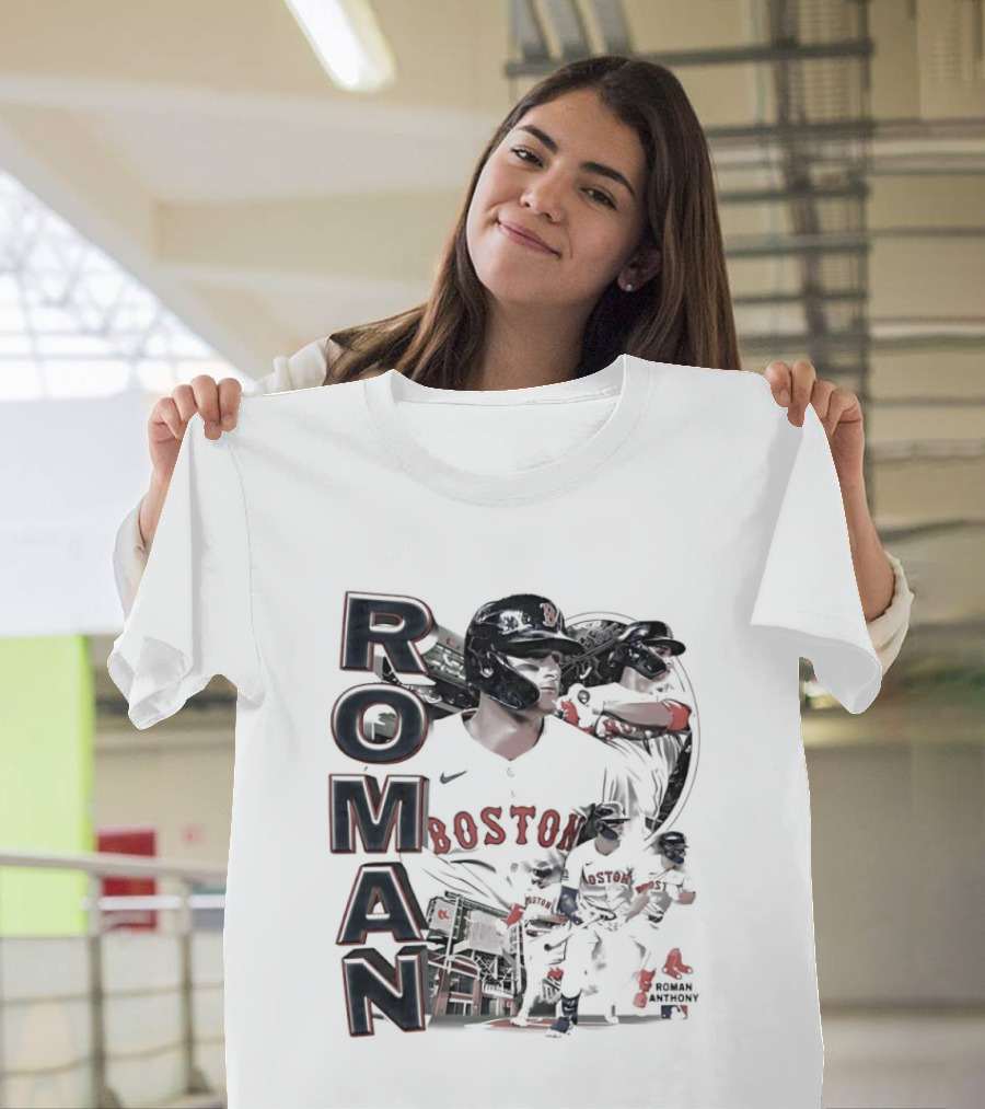 Roman Anthony Boston Red Sox 90s Bootleg Collage T-Shirt