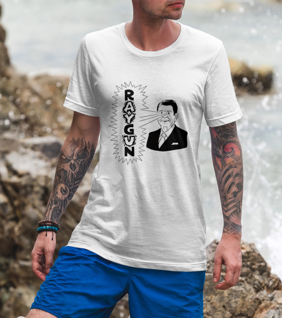 Raygun Ronald Reagan Laser Eyes T-Shirt