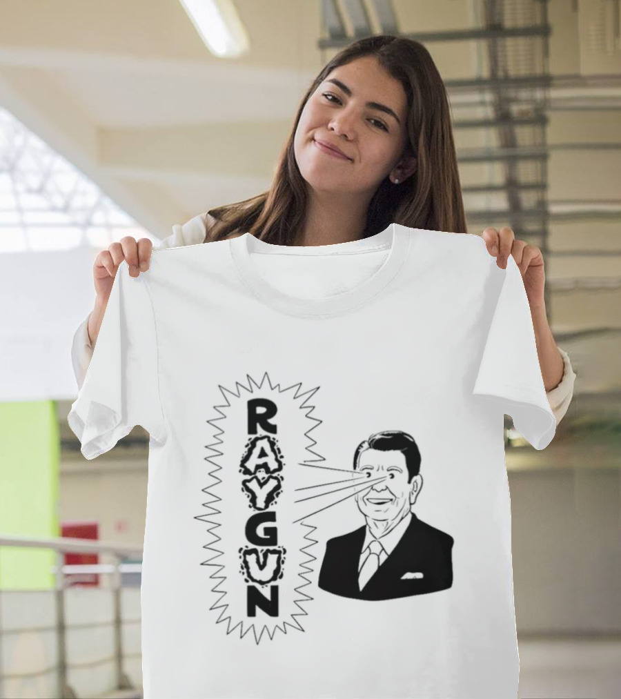 Raygun Ronald Reagan Laser Eyes T-Shirt