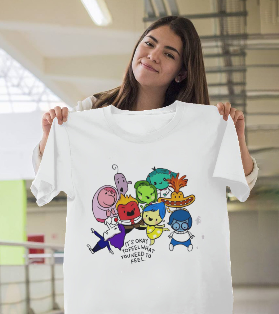 Inside Out Characters It's Okay To Feel What You Need To Feel Pixar T-Shirt