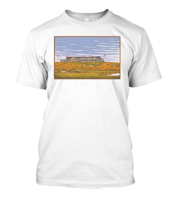 Southampton Golf Course Clubhouse Landscape Painting T-Shirt