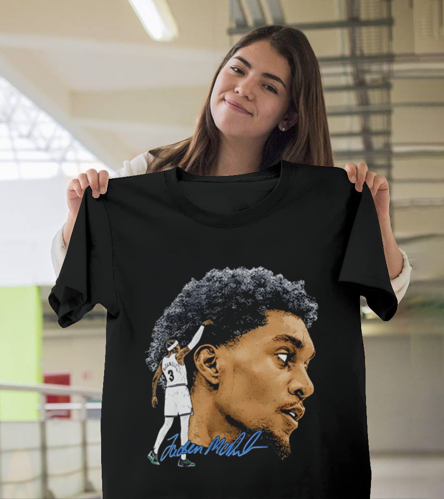 Anthony Edwards Minnesota Timberwolves Jordan McLaughlin Signature T-Shirt
