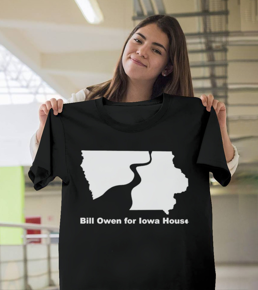 Bill Owen For Iowa House Campaign Map T-Shirt