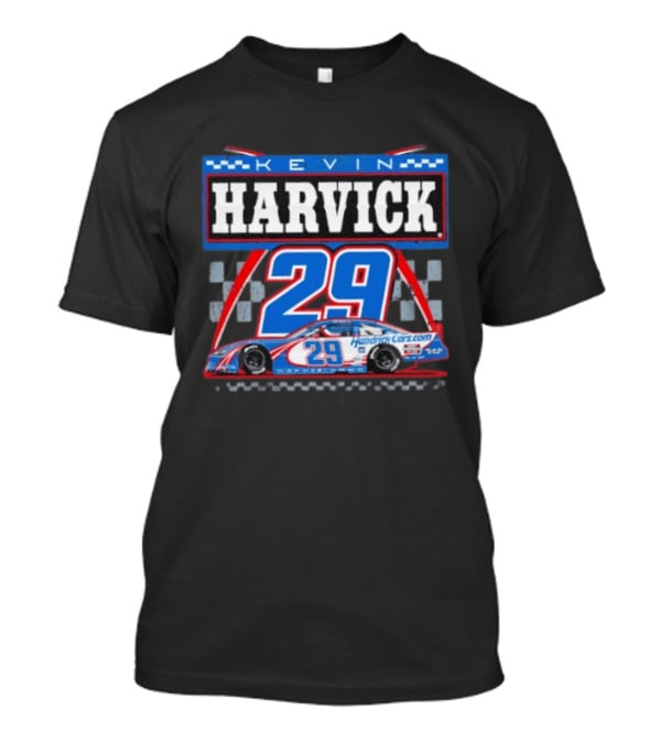 Kevin Harvick 29 Hendrick Cars NASCAR Racing Checkered Flag T-Shirt