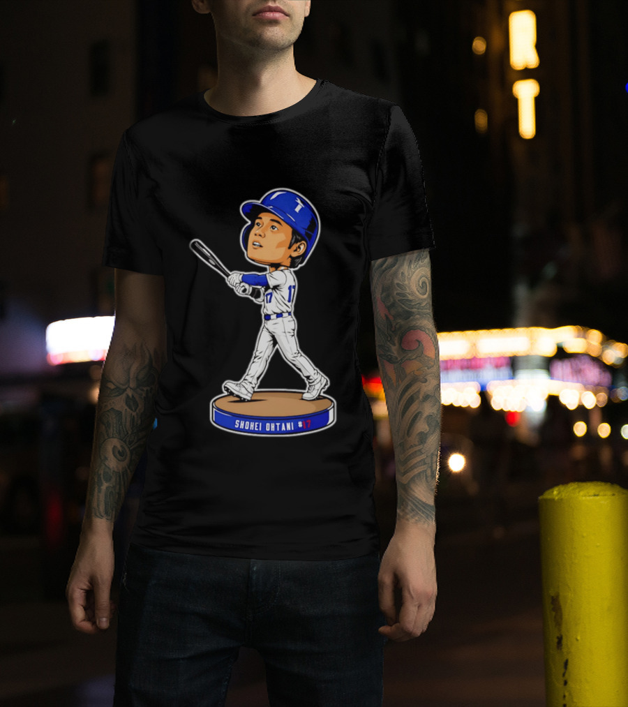 Shohei Ohtani Los Angeles Dodgers #17 Bobblehead Collectible T-Shirt