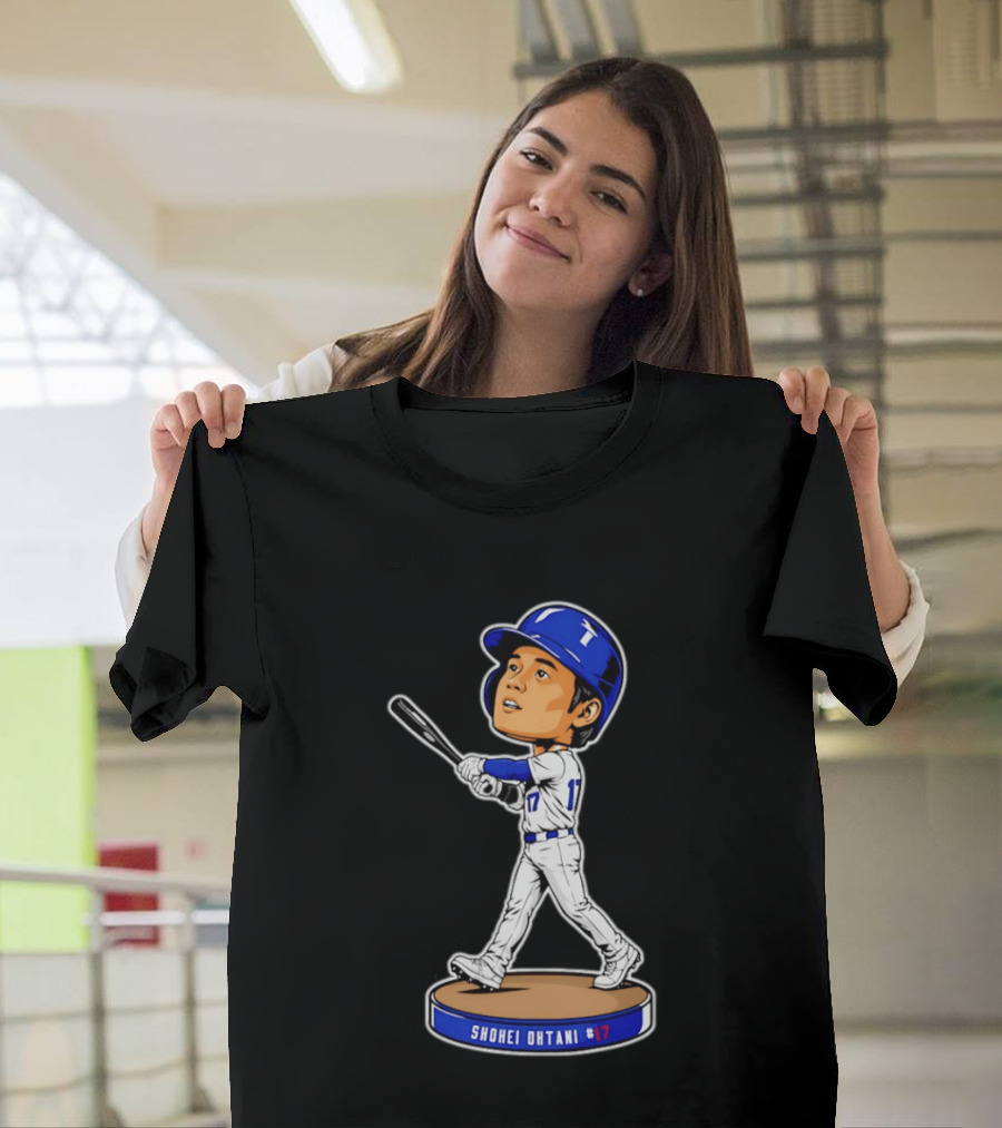 Shohei Ohtani Los Angeles Dodgers #17 Bobblehead Collectible T-Shirt