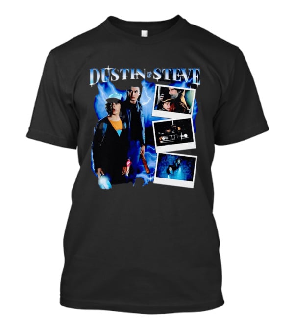 Dustin Steve Polaroid Photos Lightning T-Shirt