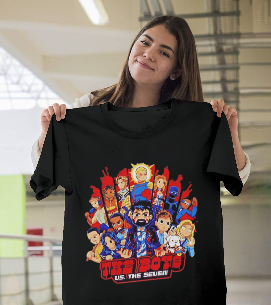 The Boys Vs The Seven Chibi Homelander Character Clash T-Shirt