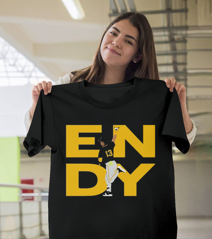 Endy Rodríguez 13 Pittsburgh Pirates Baseball T-Shirt