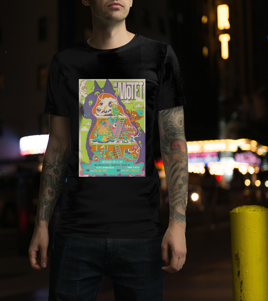 The Motet Plays Jamiroquai Halloween 2026 Cervantes Denver Concert Funk Is Dead Diggin' Dirt The Jauntee T-Shirt