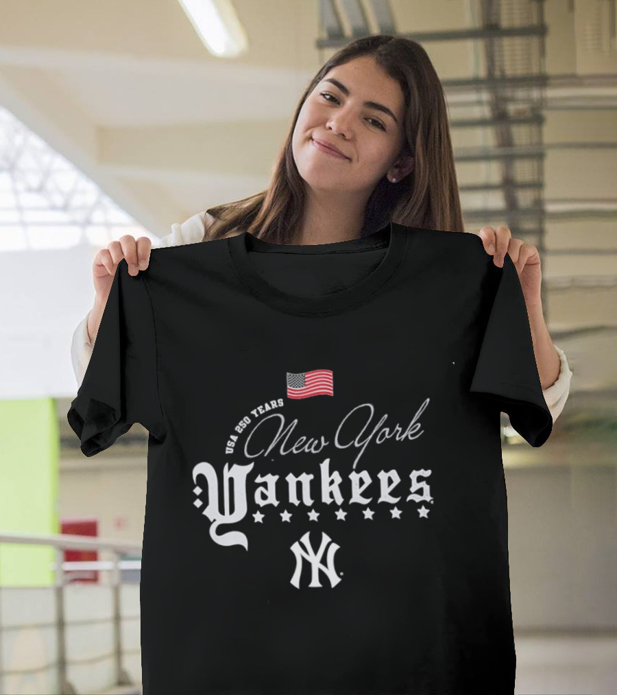 We Are Team USA New York Yankees Stars Red White Blue MLB 250 Years Happy 4th Of July T-Shirt