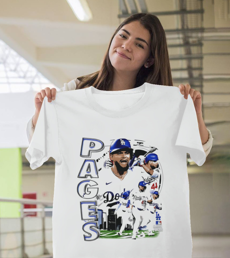 Andy Pages Los Angeles Dodgers 90s Bootleg Collage Dodgers 44 T-Shirt