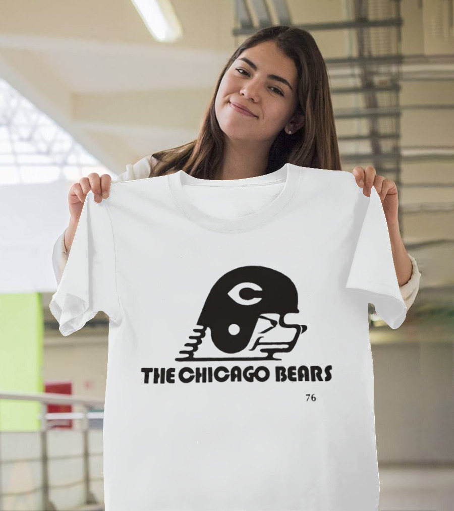The Chicago Bears Helmet Logo 76 T-Shirt