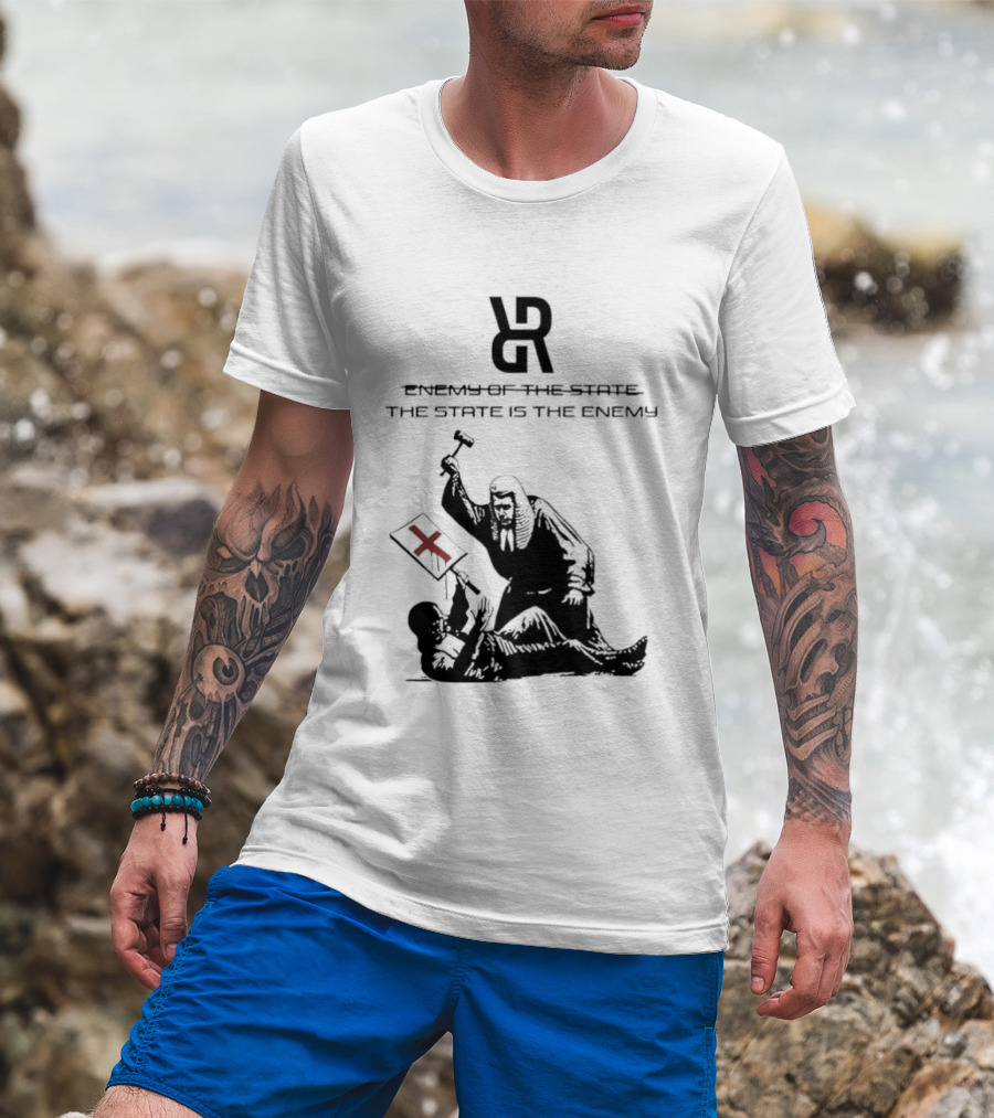Revolutionary Struggle Judging The State Is The Enemy Political Protest T-Shirt