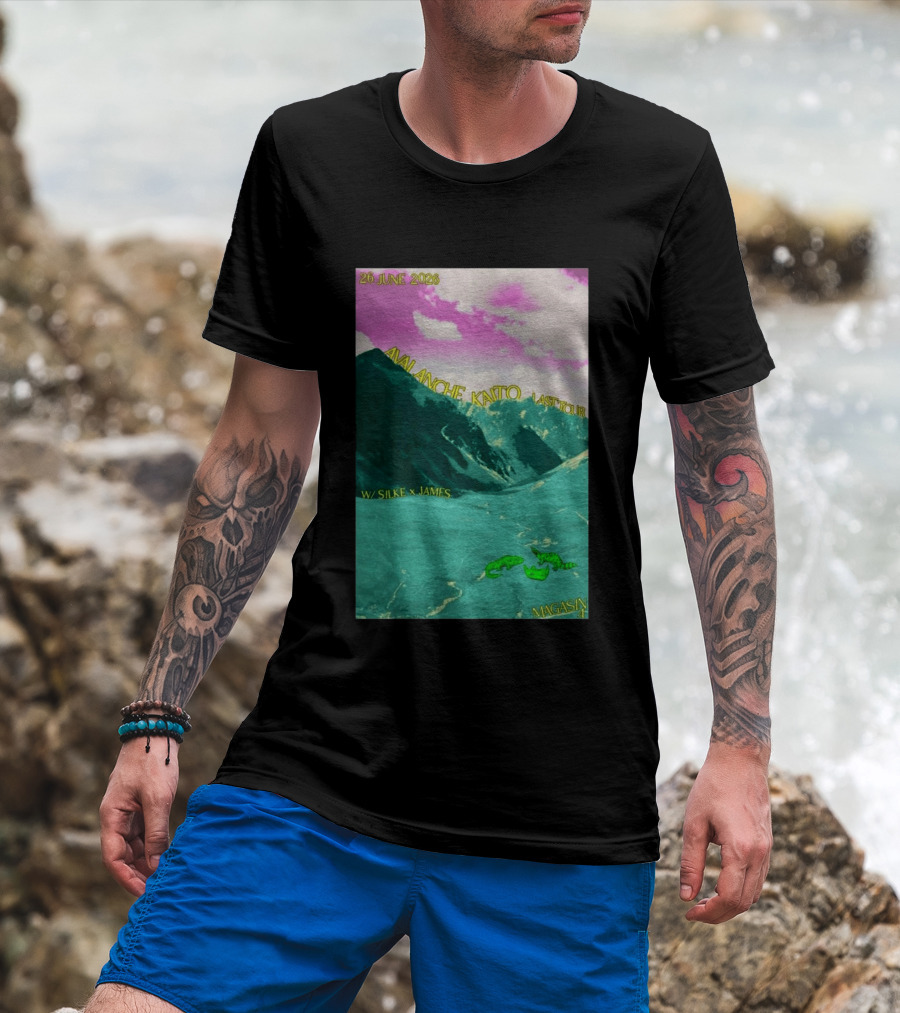 Avalanche Kaito Last Tour 26 June 2026 Magasin 4 Brussels With Silke And James T-Shirt