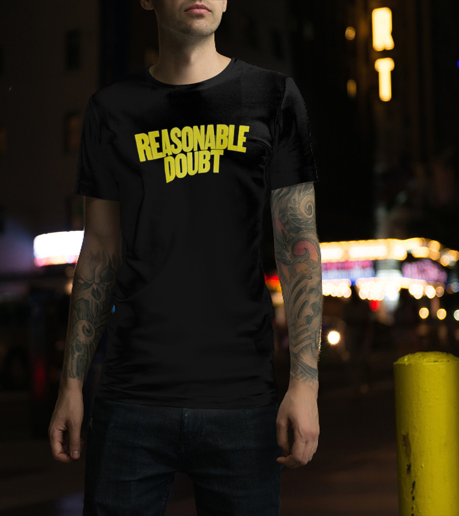 Reasonable Doubt Jay Z Hip Hop Rap Album Classic Bold Yellow T-Shirt