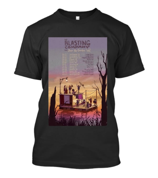 The Blasting Company Plays Over The Garden Wall Tour Dates 2026 Concert Locations T-Shirt