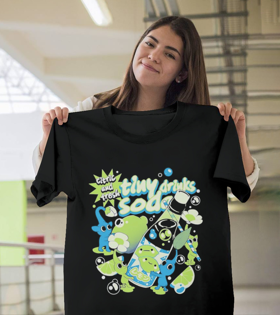 Tiny Drinks Soda Lemon Lime Pikmin Fresh And Juicy T-Shirt