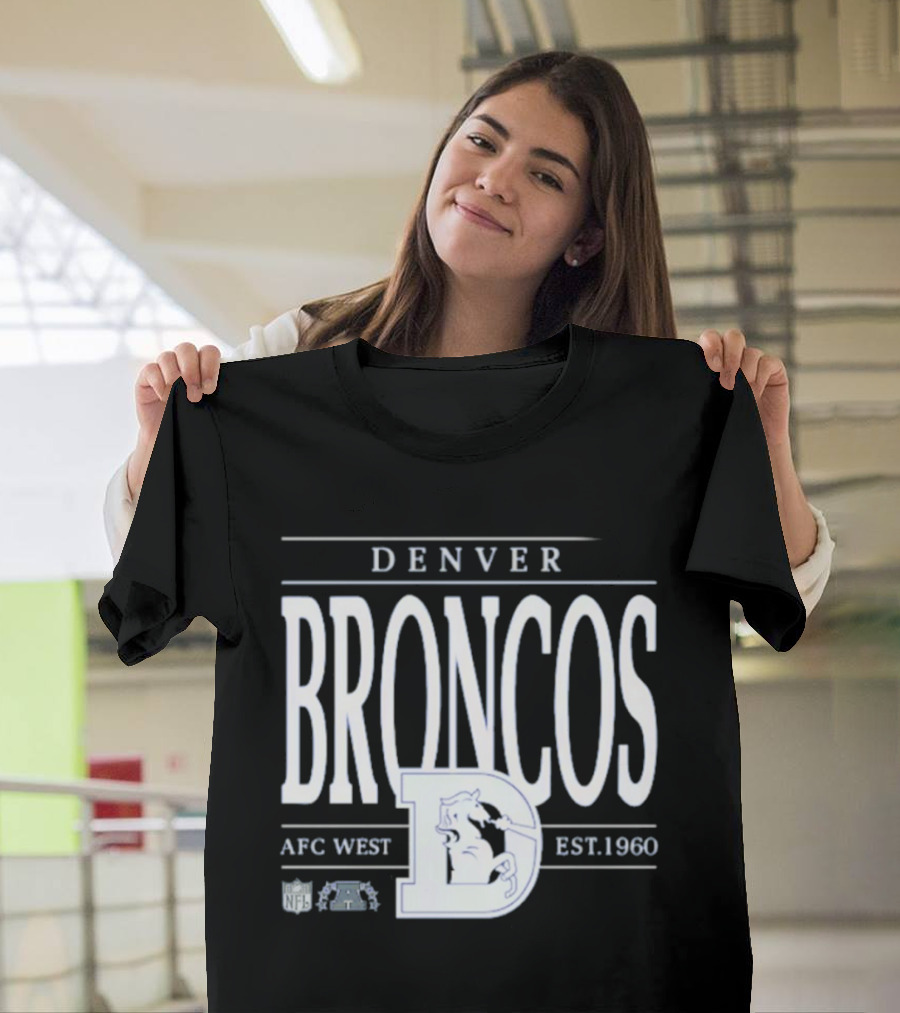 Denver Broncos AFC West Est 1960 NFL Football Retro D T-Shirt