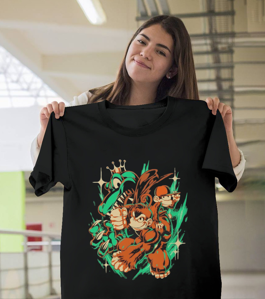 Donkey Kong Country Powerful Punch Dynamic Adventure T-Shirt