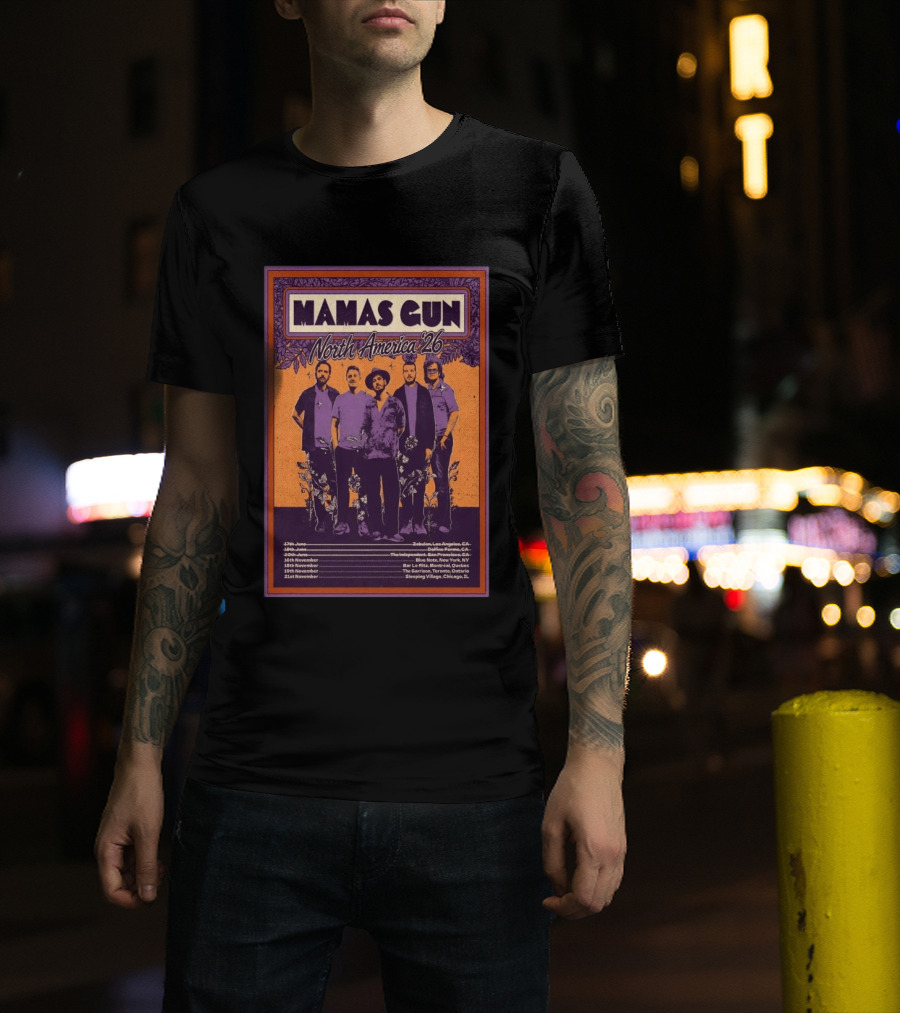 Mamas Gun North America Tour 2026 Dates And Locations T-Shirt