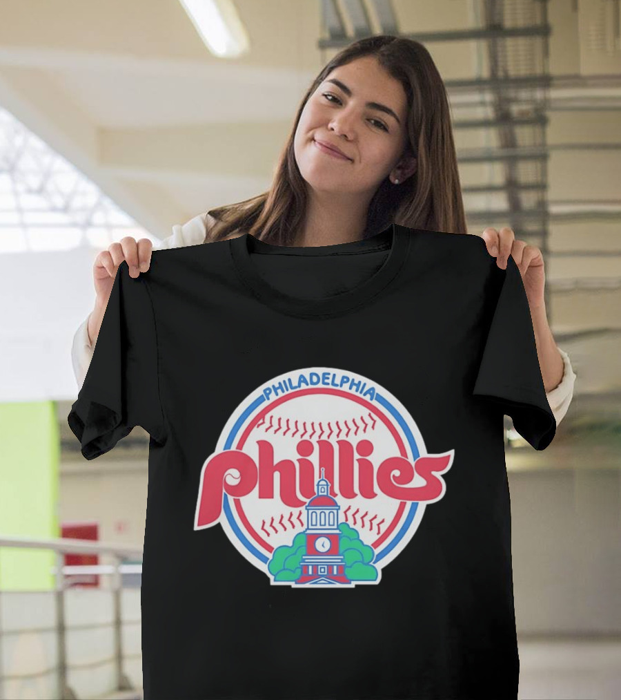 Philadelphia Phillies Independence Hall Baseball Team T-Shirt