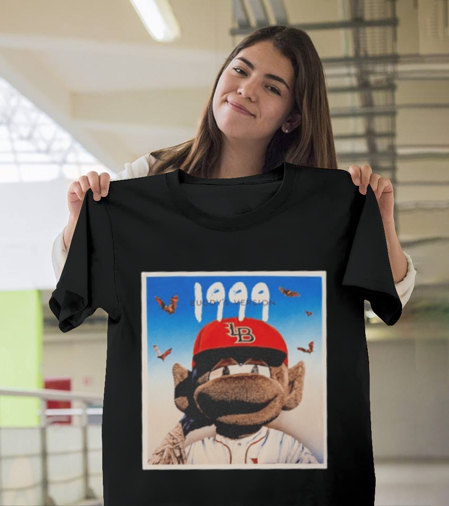 1999 Buddy's Version LB Red Cap Baseball T-Shirt