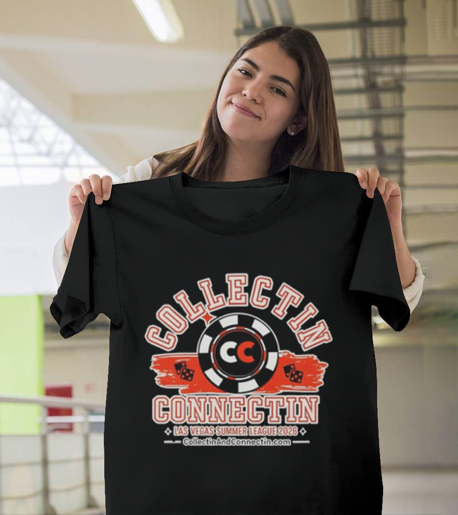 Collectin Connectin Las Vegas Summer League 2026 Casino Dice Poker Chip T-Shirt